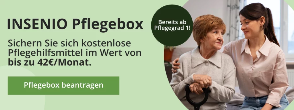 Pflegebox beantragen Website