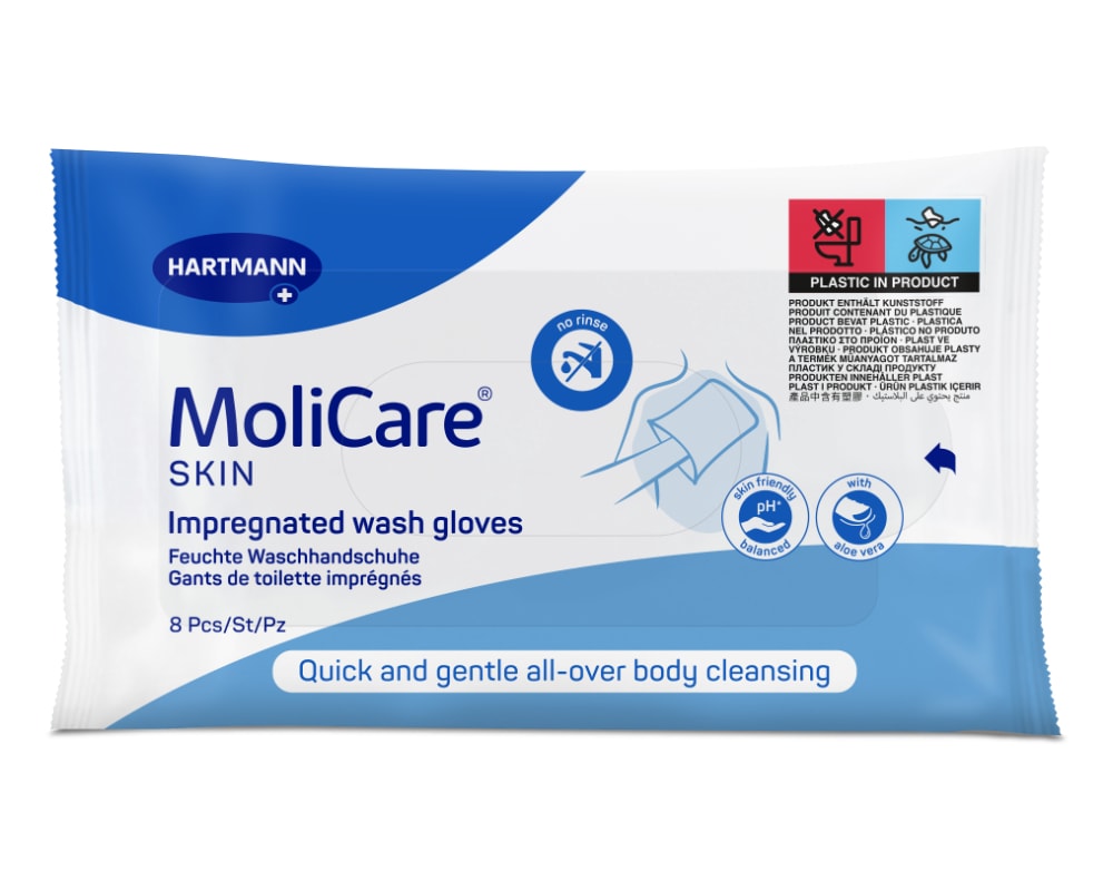 MoliCare Skin Feuchte Waschhandschuhe 8 Stück